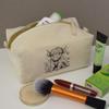 Azeeda 'Baby Highland Cow' Canvas Wash Bag/Makeup Case (CS00041652) view 2