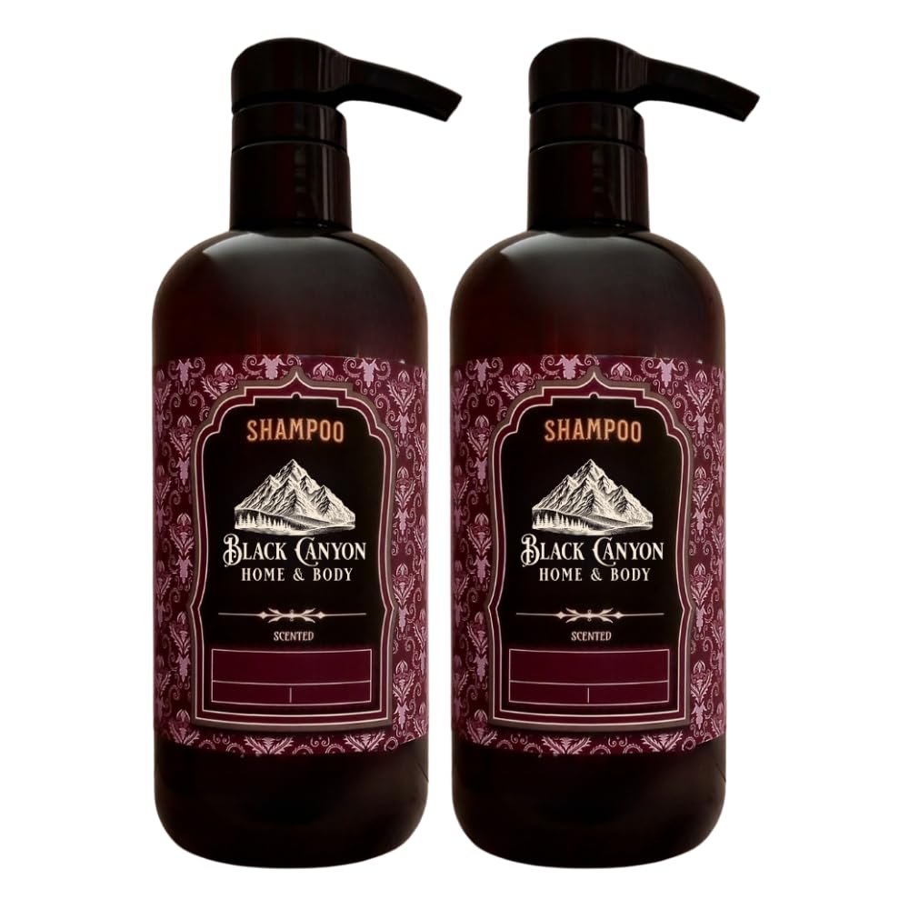 Black Canyon Home and Body Orange Cinnamon Scented Argan Oil Hair Shampoo, 16 Oz (2 Pack)