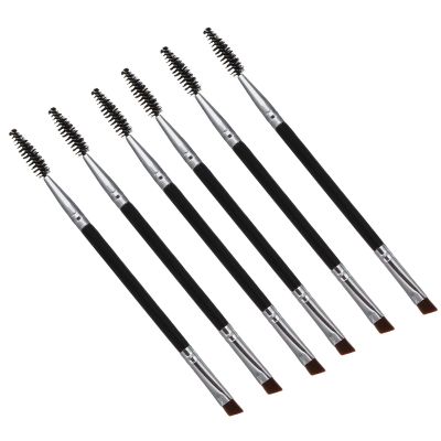 Beaupretty 6Pcs Dual Ended Eyebrow and Eyelash Brush Portable Spoolie and Eyebrow Applicator for Eye Makeup Birthday Makeup Lovers