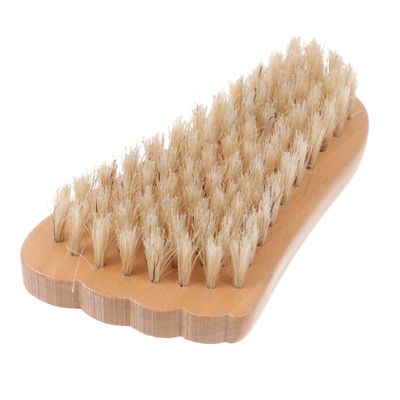 NIYANGLE Wooden Nail Brush Natural Bristle Manicure Tool for Nail Cleaning and Dust Removal and Pedicure Suitable for Salon and Home Use