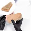 NIYANGLE Wooden Nail Brush Natural Bristle Manicure Tool for Nail Cleaning and Dust Removal and Pedicure Suitable for Salon and Home Use view 4