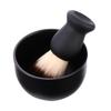 PartyKindom 2pcs Men's Shaving Kit Beard Brush Bowl Set Razor Kit for Men Hair Beard Brush Shaving Bowl view 1