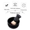 PartyKindom 2pcs Men's Shaving Kit Beard Brush Bowl Set Razor Kit for Men Hair Beard Brush Shaving Bowl view 2