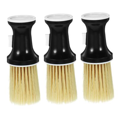 NinthAvenue Basics 3pcs Soft Neck Duster Brush for Barbers Detachable Hair Cleaning Brush for Easy Use and Maintenance Professional Salon Tool for Hair Cutting and Styling