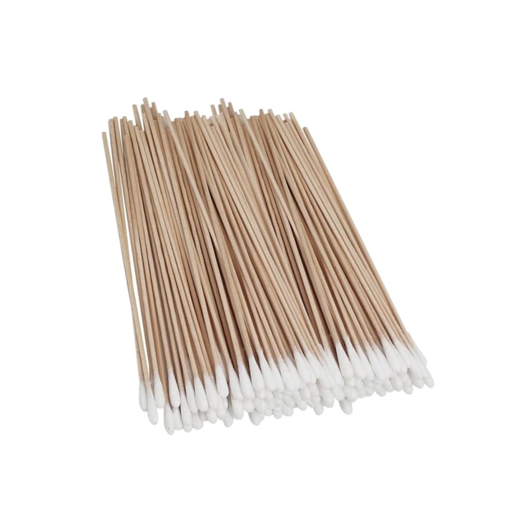 Beaupretty 6packs Single Head Pet Ear Cleaning Swabs Cotton Wood Safe and Eco-friendly for Dogs