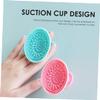 Beaupretty 3Pcs Makeup Brush Cleaning Mat Silicone Rinsing Pads for Efficient Makeup Tool Care Includes Colors for Brushes Sponges More view 3