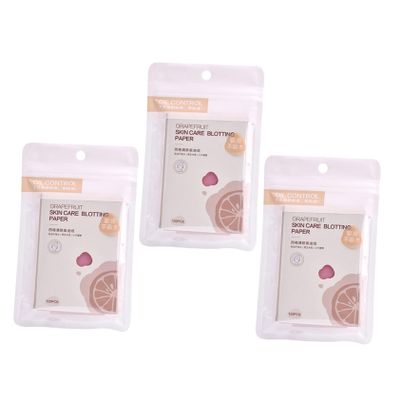 HAKIDZEL 3bags Makeup Oil Blotting Sheets Each Thin Uniform Scented for Oily Skin Face Oil Absorbing Paper