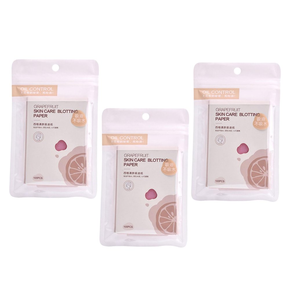 SHERCHPRY 3bags Oil Absorbing Sheets Face Blotting Paper Oily Skin Control Face Oil Remover Scented Per Pack