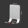 Quintathletic 2pcs Razor Holder 304 Stainless Steel Men Shaving Shaver Razor Stand Shelf Shaving Razor Storage Rack Bathroom Hook Organizer view 4