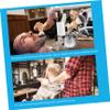 Beaupretty 1Set Men Shaving Brush Set with Stand and Bowl Premium Grooming Kit for Facial Cleansing Durable Soap Bowl Rack for Father Day and Birthdays view 2