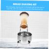 Beaupretty 1Set Men Shaving Brush Set with Stand and Bowl Premium Grooming Kit for Facial Cleansing Durable Soap Bowl Rack for Father Day and Birthdays view 3