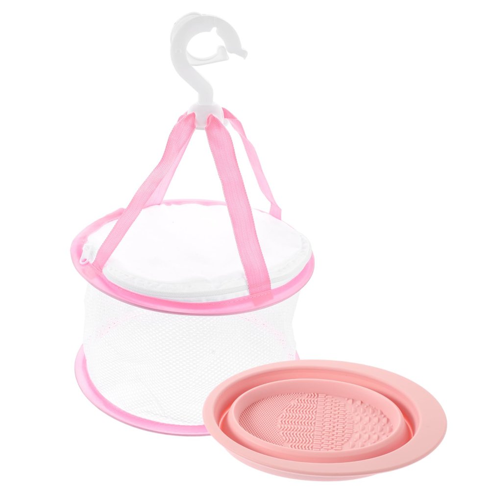 Vaguelly 1Set Makeup Brush Cleaning Makeup Brush Scrubber Bowl Drying Net for Easy Cleaning Efficiently Makeup for Brushes Sponges and More