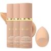3PCS 4 in 1 Color Changing foundation Liquid with SPF 50 - Moisturizing Medium Full Coverage Concealer, Medium Spectrum Foundation Cream Moisturizing Nourishing,Waterproof & Sweatproof 1.41 FL.OZ*3 view 1