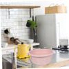 Homoyoyo 2pcs Medium Pink Plastic Wash Basins for Household Use Multifunctional Slip Foot Basin Durable view 4