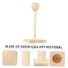 Alipis Wooden Wig Stand Display Rack for Wigs Mannequin Head for Styling and Storage Suitable for Hair Weaving and Display Travel-Friendly Design view 2