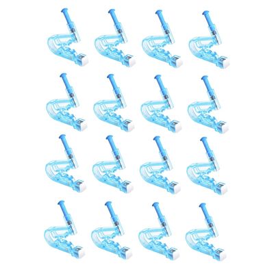 NIYANGLE Disposable Ear Piercer Tool Set 12pcs Sky-Blue Ear Piercing Kit for Convenient and Effortless for Home Use and Novices