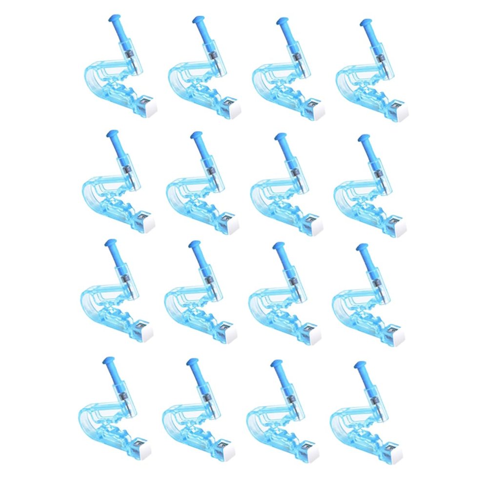 NIYANGLE Disposable Ear Piercer Tool Set 12pcs Sky-Blue Ear Piercing Kit for Convenient and Effortless for Home Use and Novices