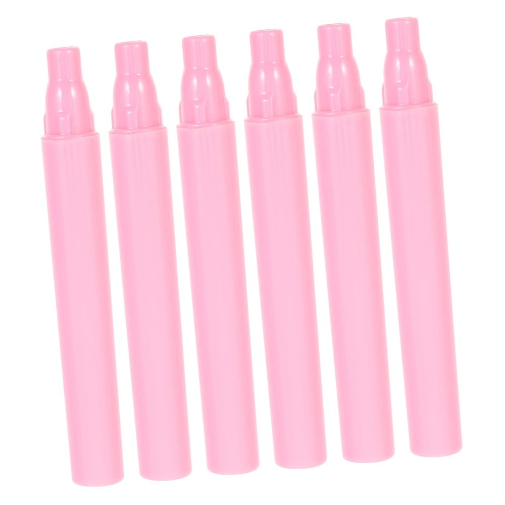 SHERCHPRY 6-Piece Silicone Lip Brush Set Lid Adjustable Lip Applicator for Makeup for Gloss and Balm for Cosmetics Enthusiasts