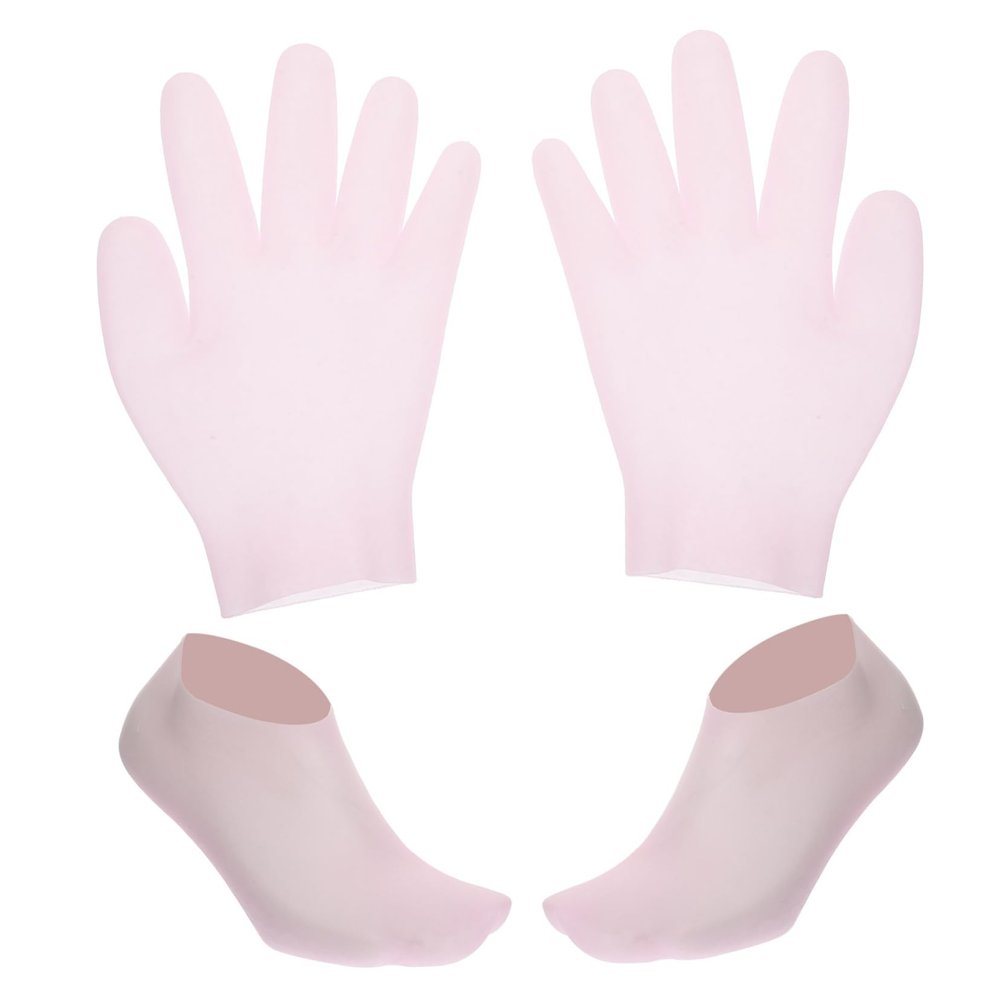 LOLIPPYY 1 Set Moisturizing Gloves Socks for Women Elastic Design UV Protection for Outdoor Activities Sebs Material Keeps Hands Feet Hydrated and Protected