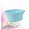 Homoyoyo 2pcs Medium Household Wash Basin Durable Plastic Foot Basin for Bathroom Kitchen Use Odorless for view 3