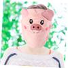 Beaupretty Facial Steamer Towel 5-Piece Coral Fleece Face Masks for Women Moisturizing Hot Face Towels for Spa and Home Use Cartoon Pig Design view 4