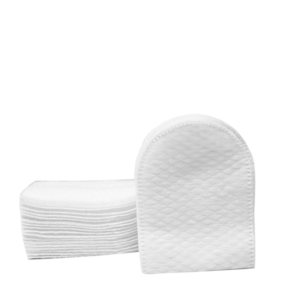 DINHEAROM 240pcs Cotton Pad Soft Face Makeup Women Cosmetic Pads Removal Shaped Cleaning Facial Cotton Pocket Rounds Makeup U Shape Pocket Make up Pad Cotton Rounds White