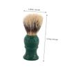 NIYANGLE 3pcs Men's Shaving Brush Set Portable Facial Care Tool Soft Bristles Wooden Handle for Daily Grooming view 2