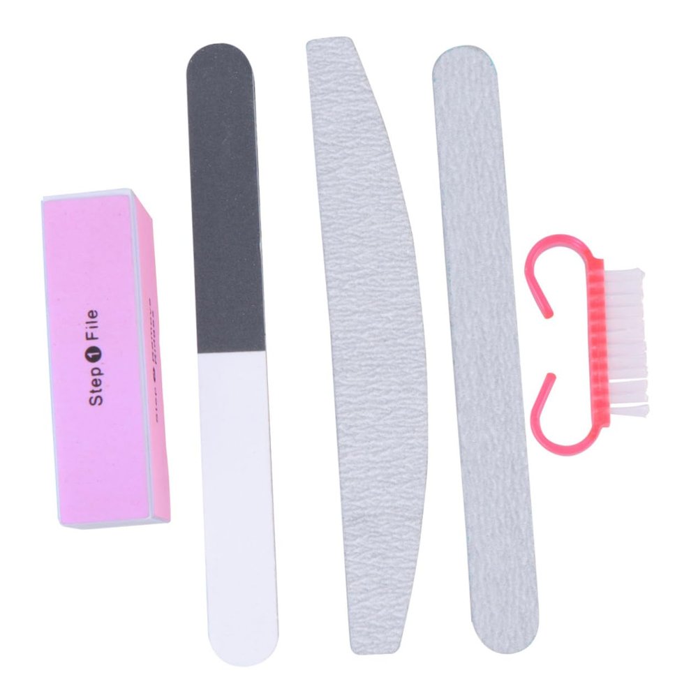 Beaupretty 10pcs Nail Files Tool Set Professional Manicure Buffer Sanding Block Portable Nail Art Polisher for Essential Accessory for Salon Home Use