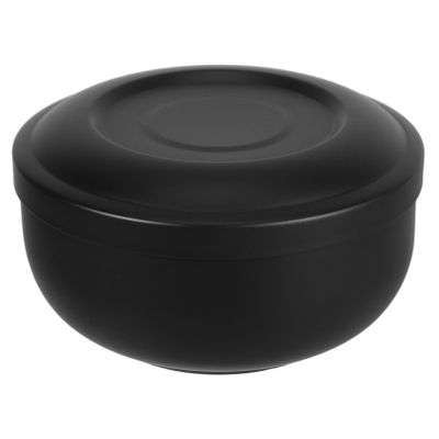 BUGUUYO Men's Shaving Soap Bowl Stainless Steel Shave Dish Lid Reusable Razor Stand for Daily Use and Grooming
