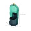 Healvian Makeup Brush Holder Rack Rotating Makeup Organizer Lid Brush Container for Vanity Countertop Home view 2