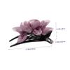 MERRYHAPY Large Floral Fabric Hair Clip for Women Elegant French Barrette Strong Hold Suitable for Thick Hair for Special Occasions view 2