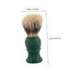 Beavorty 3pcs Wooden Handle Beard Brush Set Men Shaving Foam Applicator Soft Bristles Grooming Brush for Facials and Soaps view 2