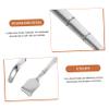Healvian 2pcs Blackhead Shovel Face Extraction Tool Skin Spatula Pore Cleaner for Facial Stainless Steel Blackhead Scraper Men Face Cleaning Tool view 3