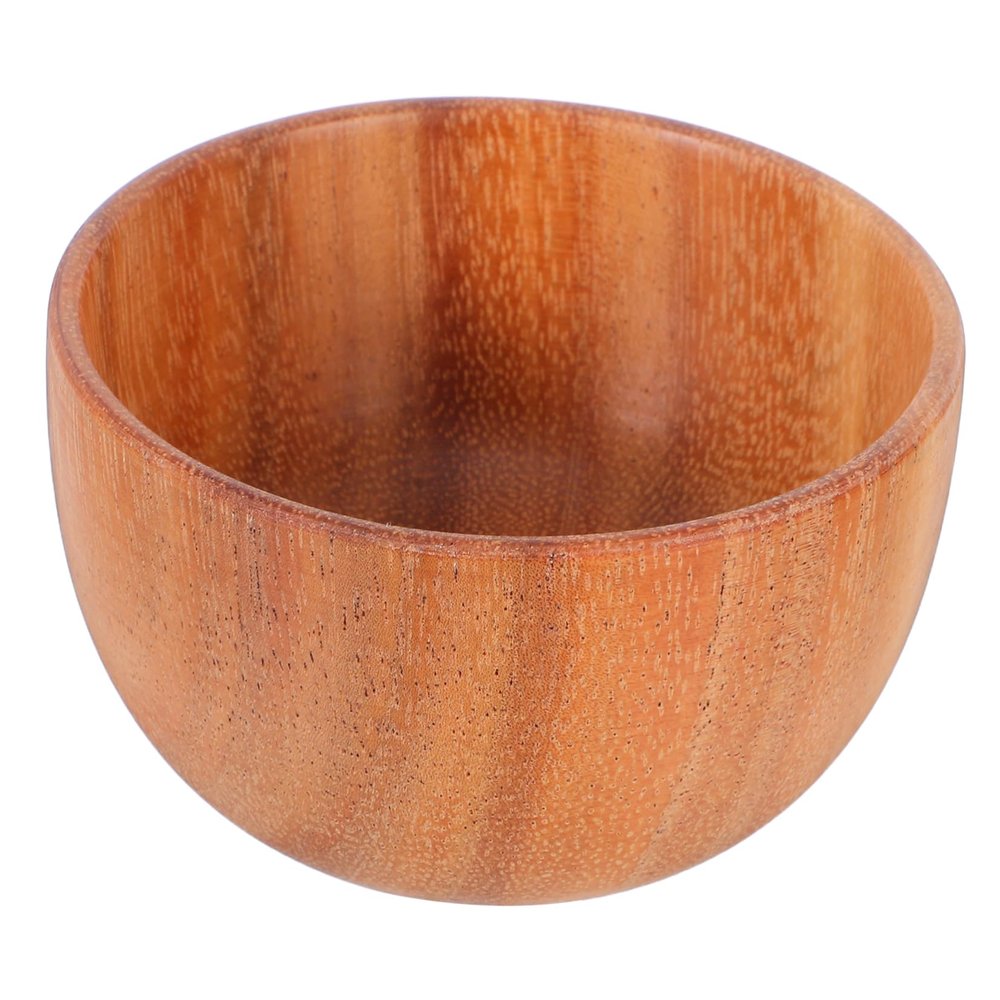 Hohopeti Wooden Shaving Soap Bowl for Men Portable Natural Wood Lather Bowl for Smooth Shaving Travel Friendly Foaming Container Easy to Clean Grooming Accessory
