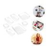 jojofuny 7Pcs Transparent Dresser Storage Box Versatile Cosmetic Jewelry Organizer Compact and Lightweight for Home Travel and Business Use Space Saving Design view 2