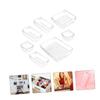 jojofuny 7Pcs Transparent Dresser Storage Box Versatile Cosmetic Jewelry Organizer Compact and Lightweight for Home Travel and Business Use Space Saving Design view 3