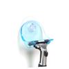 HOLIDYOYO 2pcs Suction Cup Shaver Holder Plastic Razor Rack Organizer for Bathroom Storage Stylish Blue and Grey Strong Slip Design for Shower and Countertop Use view 3
