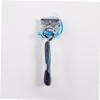 HOLIDYOYO 2pcs Suction Cup Shaver Holder Plastic Razor Rack Organizer for Bathroom Storage Stylish Blue and Grey Strong Slip Design for Shower and Countertop Use view 4