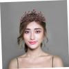 Beavorty 1Pc Elegant Bride Crown Baroque Leaf Design with Diamonds Stunning Wedding Hair Accessory for Brides for Parties Photography and Special Occasions view 4