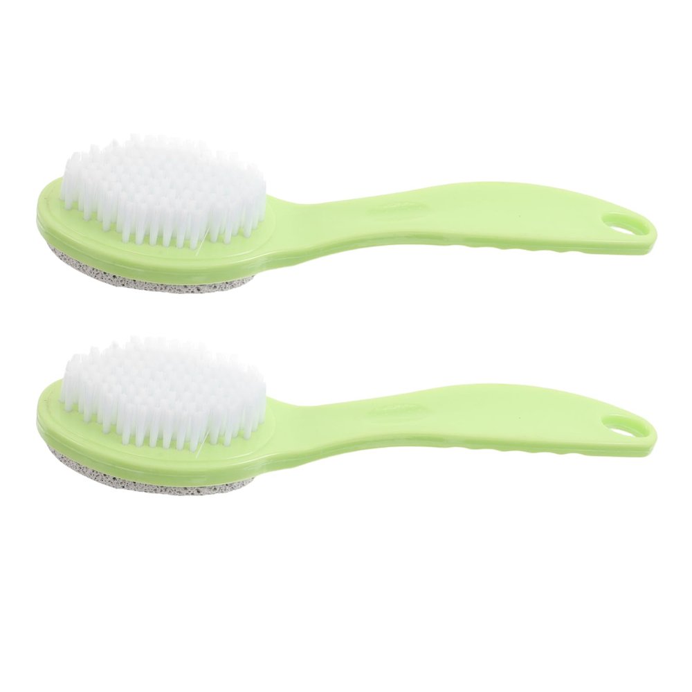 GALPADA 2pcs Double Sided Pumice Stone Foot Scrubber Exfoliator Dead Skin Remover Brush for Feet Care Travel Friendly for Home Use