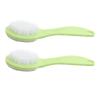 GALPADA 2pcs Double Sided Pumice Stone Foot Scrubber Exfoliator Dead Skin Remover Brush for Feet Care Travel Friendly for Home Use view 1