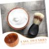 Ciieeo Wooden Shaving Soap Bowl for Men Portable Lather Bowl for Smooth Shaving Compact Travel Accessory Efficient Generation Sturdy Wood Design for Enhanced Grooming Experience view 3