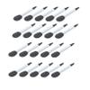 BIUDECO 20Pcs Silicone Eye Shadow Brush Set Short Lip Brush Applicator for Makeup Non-Stick Cosmetic Lipstick and Eyeshadow Tools for Women view 1