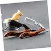 GALPADA Manual Shaver Single Edge Razor Beard Shaver Barber Razor Stainless Steel Portable for Home Salon Use view 3