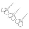 Healvian 3pcs Beard Shaper Scissors Stainless Steel Eyebrow Trimmer Makeup Scissors view 1