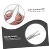 Healvian 3pcs Beard Shaper Scissors Stainless Steel Eyebrow Trimmer Makeup Scissors view 4