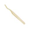 Beaupretty 2pcs Grafting Eyelashes Tweezers Set Professional Stainless Steel Curved Tip Eyelash Extension Tools for Women Lightweight and Easy to Use for Personal and Professional view 1