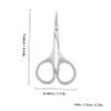 LIFKOME 3Pcs Stainless Steel Grooming Scissors Facial Hair Beard Eyebrow Trimming Lightweight Easy to Grip Durable Design for Men Women Personal Care view 2