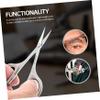 LIFKOME 3Pcs Stainless Steel Grooming Scissors Facial Hair Beard Eyebrow Trimming Lightweight Easy to Grip Durable Design for Men Women Personal Care view 3
