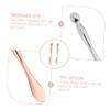 NIYANGLE 2Pcs Metal Eye Cream Applicator Spatula and Roller for Facial Skin Care Eye Massaging Tool for Reducing Puffiness and Dark Circles view 2